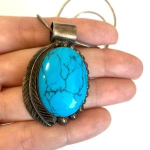 Vintage Silver Stone Necklace